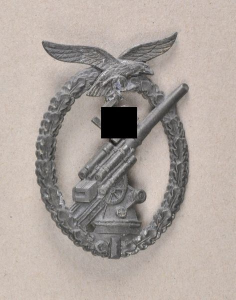 Germany (1933-1945)  Flak artillery badge of the air force.  Zic, on needle.  Condition: II