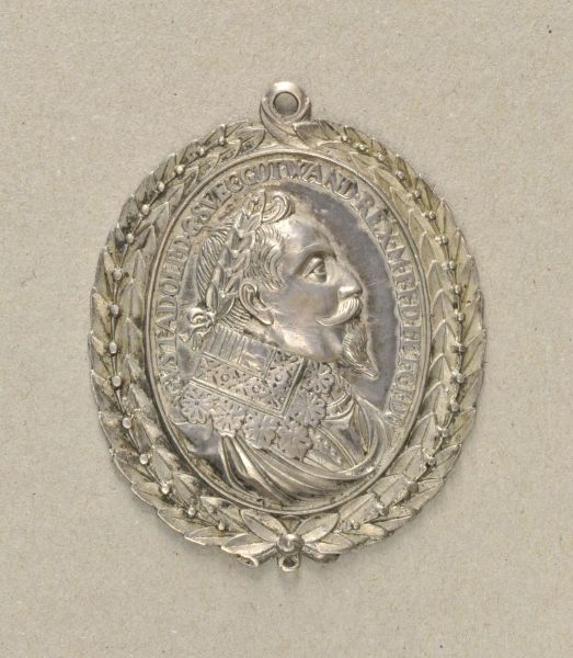 Sweden  Bravery Medal, Gustav Adolf II. (1611-1632), since 1631.  Silver, worked on cast. Hildebrand