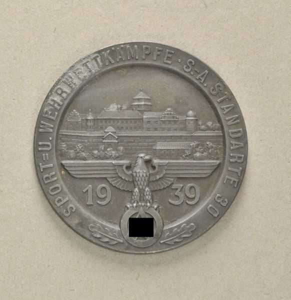 Germany (1933-1945)  Plaque of the Sport-Cometition of the SA-Standarte 30, 1939, for the 3rd