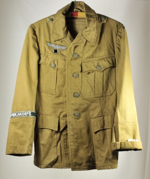 Army  Wehrmacht, tropical jacket M41, German Africa Corps, for enlisted troops.  Chamber piece,