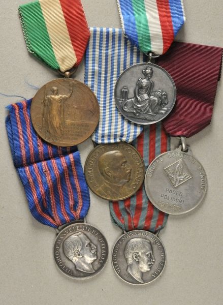 Italy  Lot of 6 decorations.  Various, each on ribbon.  Condition: II    Starting price: 100