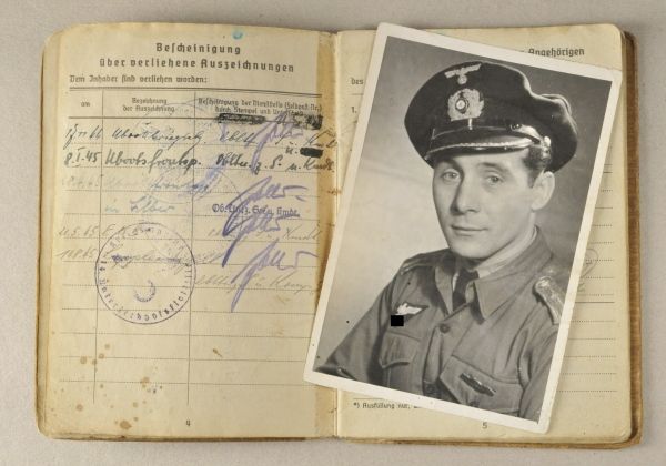 Germany (1933-1945)  Soldbook for Maschinen-Obergefreiten Alfons Weißmüller and Adjutant of U-