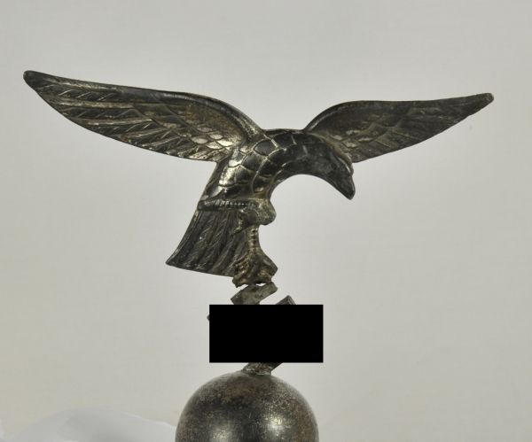 Air Force  Flag pole top of the Luftwaffe.  Silvered, the eagle above the swastika broken - though