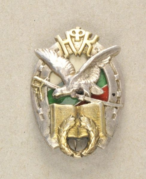 Bulgaria  Riders-Donation-Badge.  Silver, partially gilded and enamelled, multiple parts, hallmarked