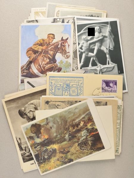 Literature  Lot of 64 propaganda postcards.  Various, some send.  Condition: II    Starting price: