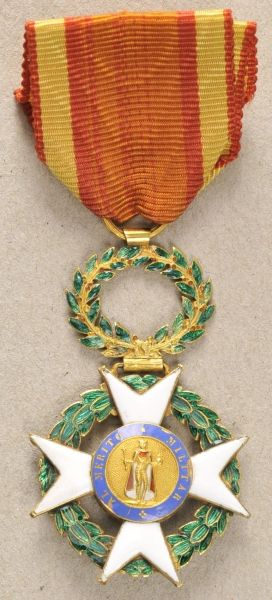 Spain  Royal and Military Order of st. Ferdinand, 3. model (1820-1956), Officers Cross.  Gold,