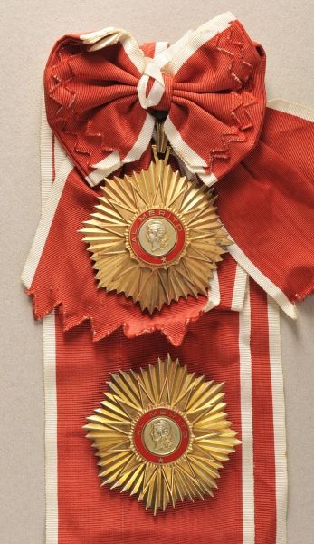 Argentina  May-Order for Merits, 2. model (1957-1973), Grandcross set.  1.) Badge: Silver gilded,