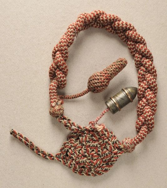 Prussia  Linyard, Infantery and Artillery, each 1. grade.  Cord issue, with granade in metal.