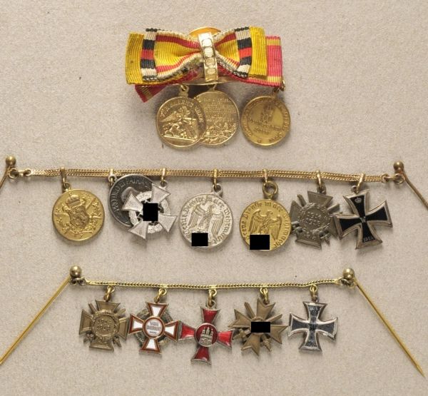 Germany (1933-1945)  Lot of 3 miniature chains.  Various combinations.  Condition: II    Starting