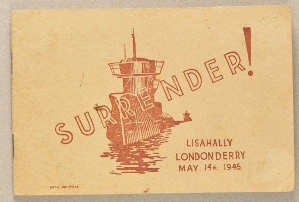 Photo Album  Photoalbum of the surrender of 8 german submarines on May 14th 1945.  Form album, 12