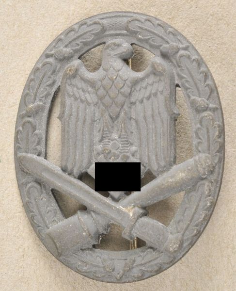 Germany (1933-1945)  General Assault Badge.  Zinc, on pin.  Condition: II    Starting price: 50