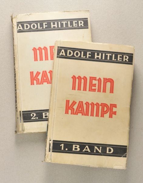 Literature  Hitler, Adolf: Mein Kampf.  Volume 1+2. 1932.  Condition: II    Starting price: 80