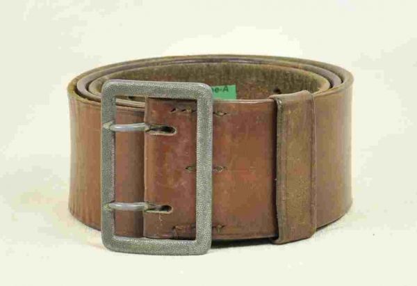 Army  Officers-2-prong-buckle.  Leather strap with buckle.  Condition: II    Starting price: 60