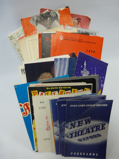 Collection of Theatre & Music Programmes mostly from the 1950s, Including London Palladium, Savoy,