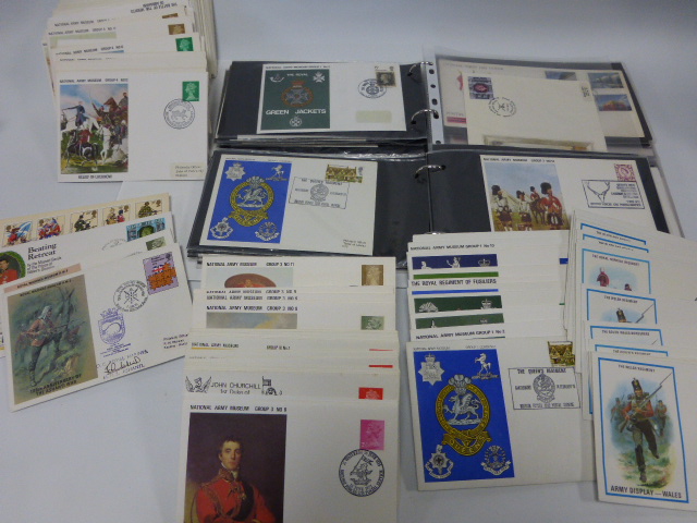 A collection of Army/British Forces Covers, Field Post Office, contained in white album, together