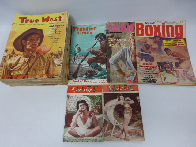 Collection of 1950/60`s `True West` Cowboy magazines, two issues of `Frontier Times`, two 1946