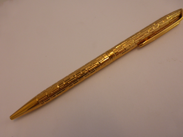 A French Waterman gold plated ballpoint pen
