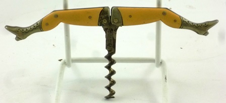 A GERMAN NOVELTY CORKSCREW fashioned as two booted lady`s legs - Image 3 of 4