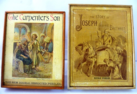 T NELSON & SONS A DOUBLE PUZZLE, wooden the Story of Joseph and his Brethren in original box and - Image 2 of 4