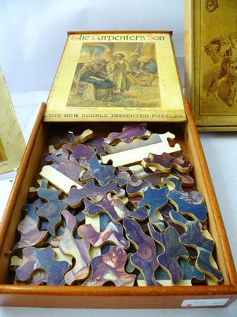 T NELSON & SONS A DOUBLE PUZZLE, wooden the Story of Joseph and his Brethren in original box and - Image 3 of 4