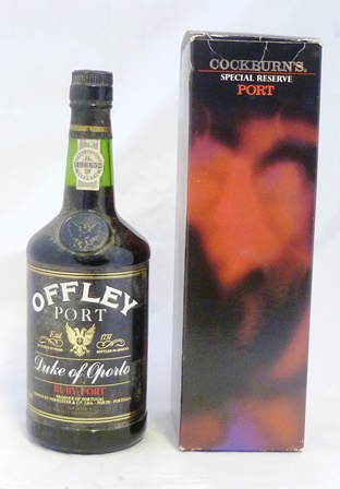 COCKBURN`S SPECIAL RESERVE, 1 bottle (boxed) OFFLEY`S DUKE OF OPORTO PORT, 1 bottle (2)