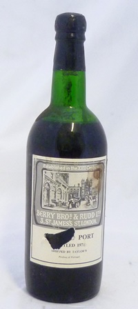 TAYLOR`S VINTAGE PORT 1970`s shipped and bottled by Berry Brothers, 1 bottle