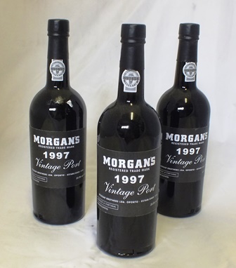 MORGAN`S 1997 vintage port, 3 bottles
