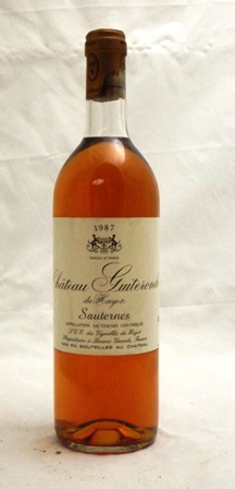 CHATEAU GUITERONDE DE HAYOT 1987 Sauternes, 1 bottle - Image 2 of 2