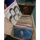 A COLLECTION OF APPROX NINETY 33RPM VINYL L.P. RECORDS mainly 1970`s and later popular music in