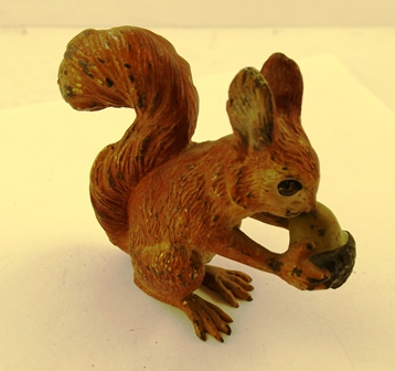 IN THE MANNER OF BERGMAN A SUITE OF THREE COLD PAINTED BRONZE ANIMAL FIGURES, Fox 6 x 11.5cm, Tiger - Image 6 of 7