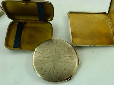 A SELECTION OF SILVER ITEMS to include a gilded reproduction of the anointing spoon, two engine - Image 3 of 4