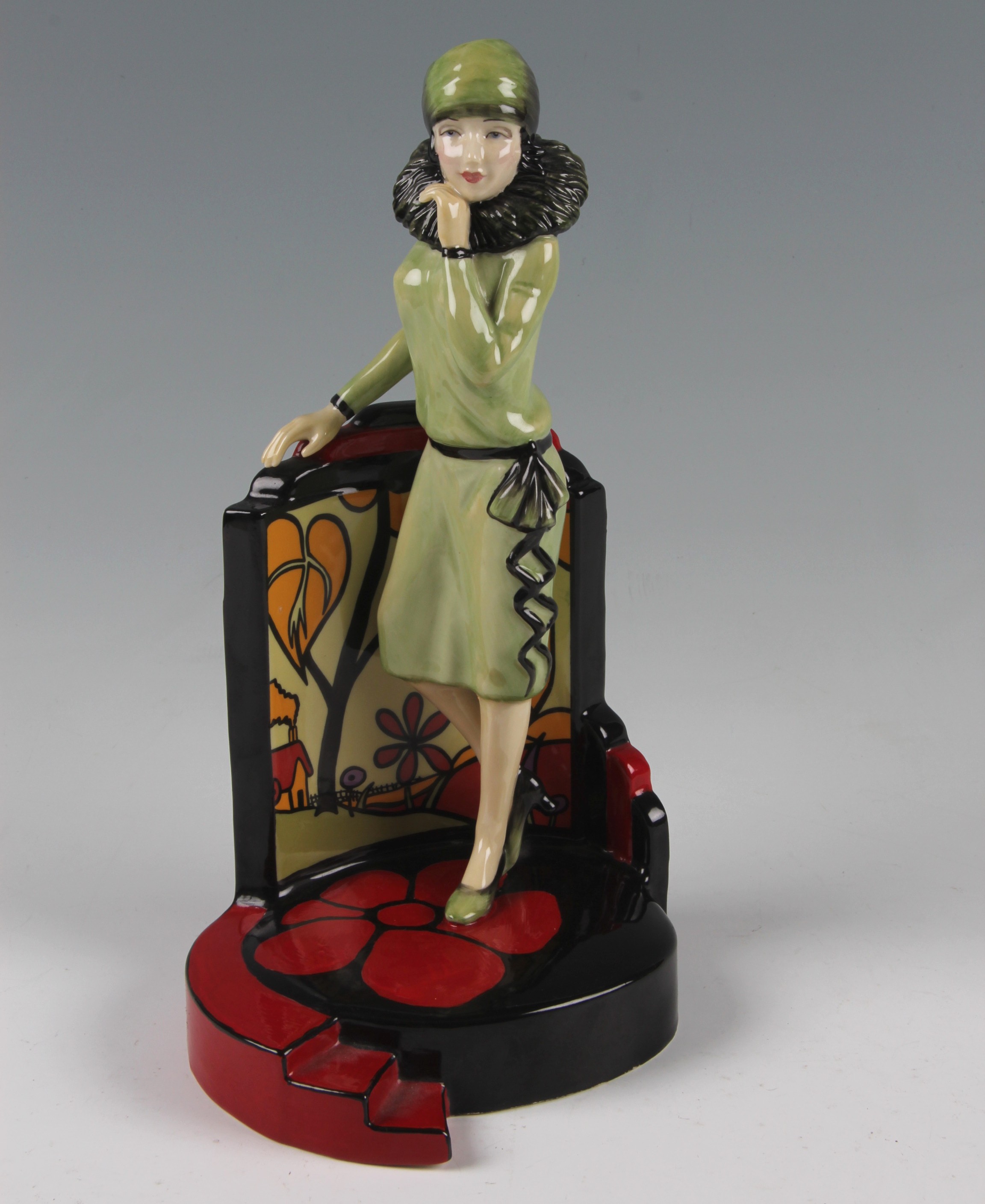 A limited edition Kevin Francis figure, Clarice Cliff Centre Stage, by A Moss, 352/500, produced by