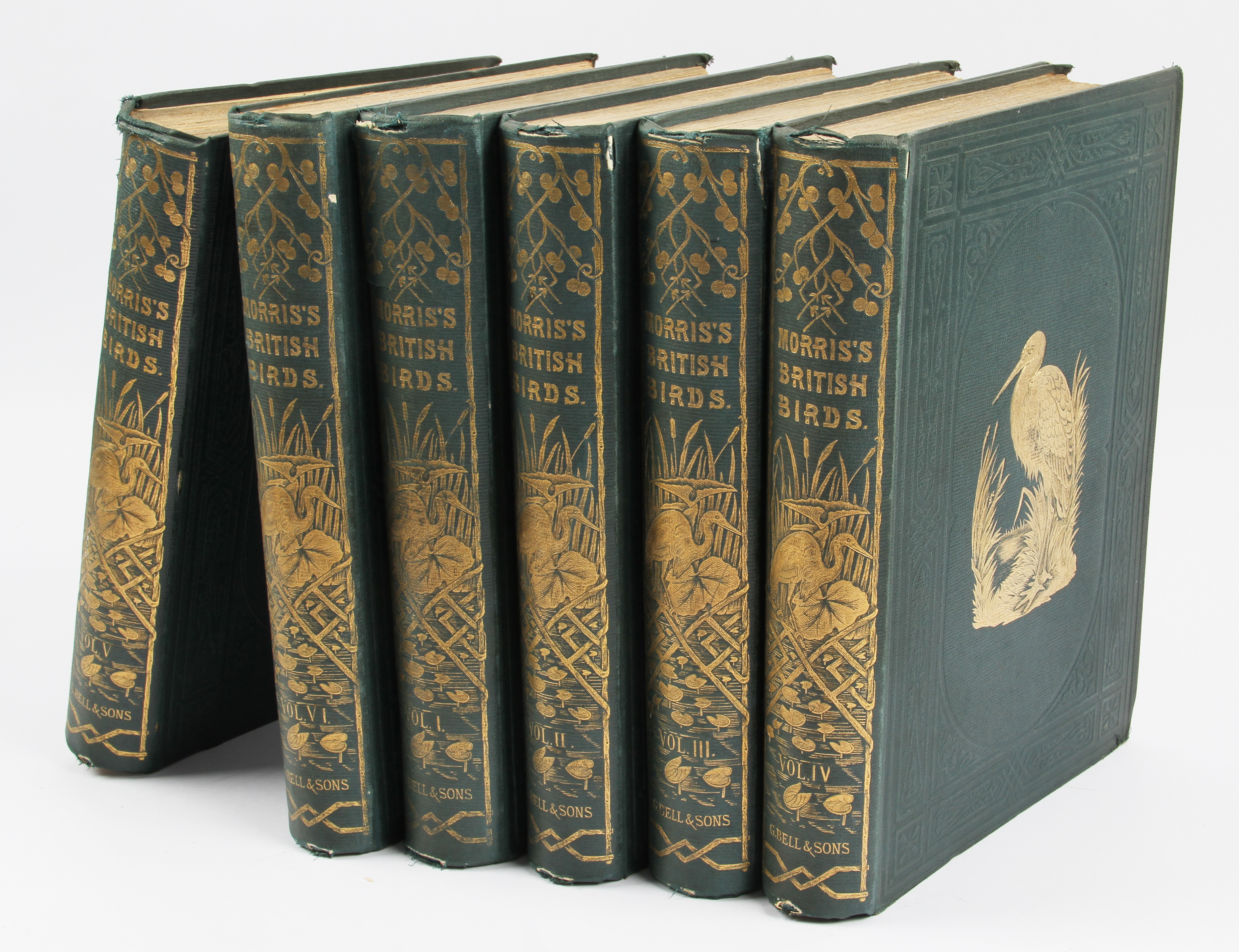 A History of British Birds by Rev F. O. Morris in six volumes, second edition published by Bell and