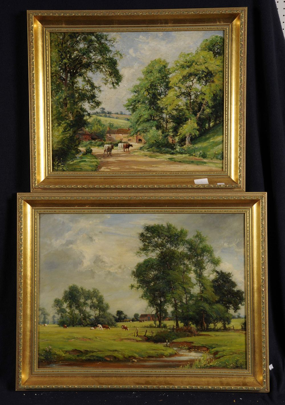 WALTER JAMES WEST A.R.B.S.A. (1882 - 1942) Two framed, signed, early 20th Century oils on canvas,