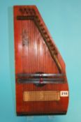 An auto table harp, German circa 1890.