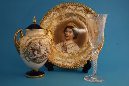 A Royal Worcester vase and cover commemorating "The Royal National Life-boat Institution 1824-1974",