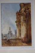 Joseph Nash (1808-1878) Watercolour Signed "The Zwinger Dresden" 37 cm x 26 cm