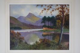 Edward Horace Thompson 1866-1949 Watercolour Signed Dated 1920 "Wastwater" 19 cm x 24.5 cm