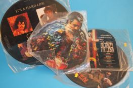 A collection of Queen records to include Queen "A night at the Opera", limited edition picture disc,