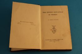 "The Higher Education of Women" by Emily Davies, first edition, published Alexander Straham 1866,