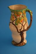 A tall Carlton Ware "Oak Tree" pattern vase. 36 cm high