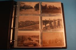 A large album of postcards to include Newcastle, Dunston, Swalwell, a selection of humorous cards