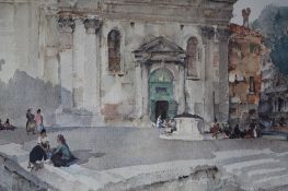 A Frost and Reid signed print after Sir William Russell Flint "Campo San Trovaso", stamped signed in
