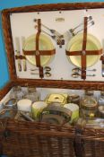 A "Sirram" picnic hamper with wicker basket.