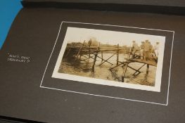 Five albums of World War I postcards, photographs etc.