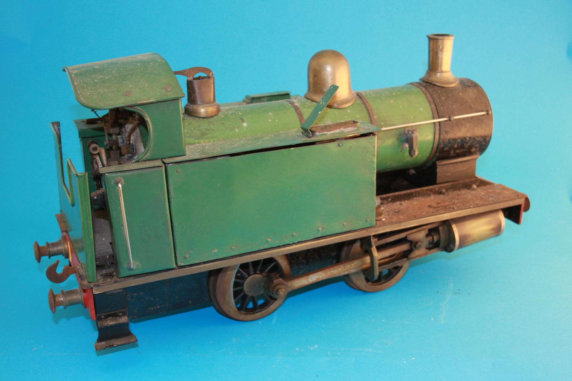 A 3.5 inch gauge live steam engine, with green livery, (no boiler certificate).51 cm long - Bild 3 aus 4