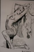 David Tallberg Watercolour Signed"A graceful nude study"54 cm x 37 cm