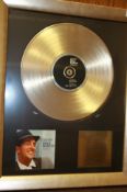 A framed limited edition gold disc presentation "The Very Best of Dean Martin", limited edition
