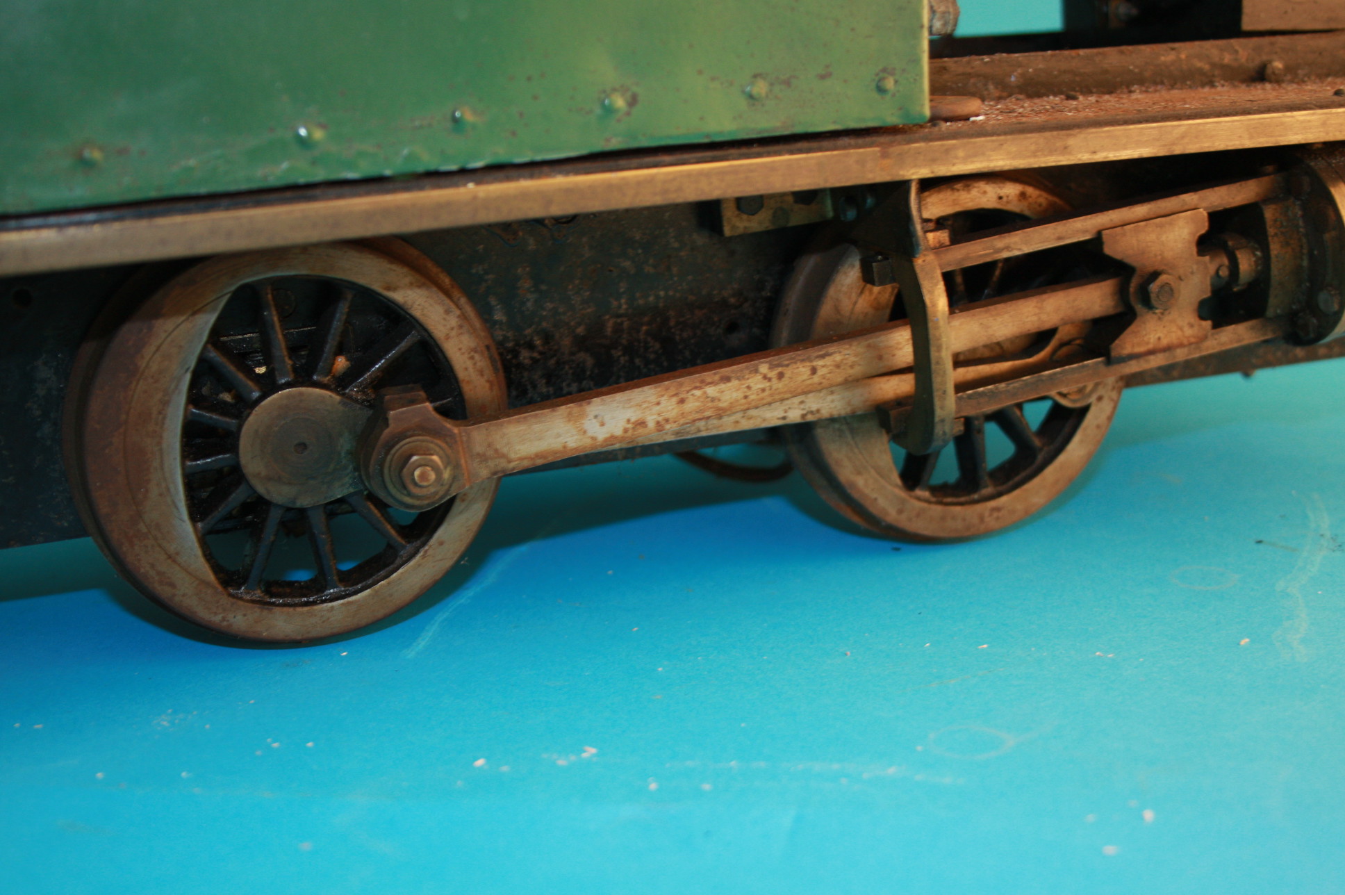 A 3.5 inch gauge live steam engine, with green livery, (no boiler certificate).51 cm long - Bild 4 aus 4