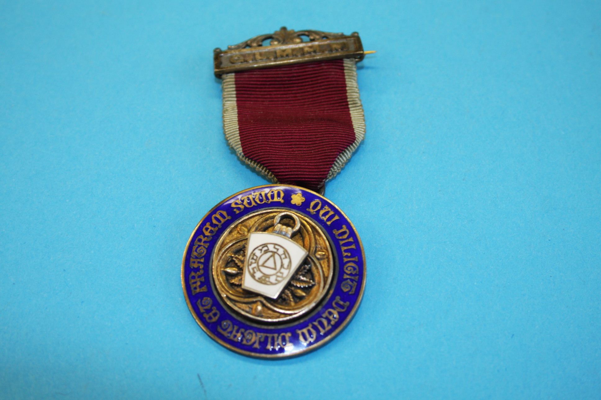 A boxed silver Masonic enamelled medal, Birmingham 1925; two other silver Masonic medals, Birmingham - Image 3 of 3